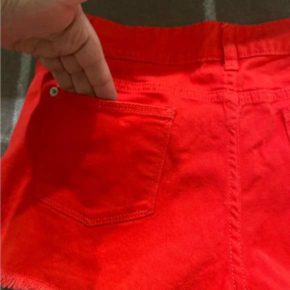 NO BOUNDARIES - Red cut off shorts Juniors girls size 11 - Picture 6 of 7